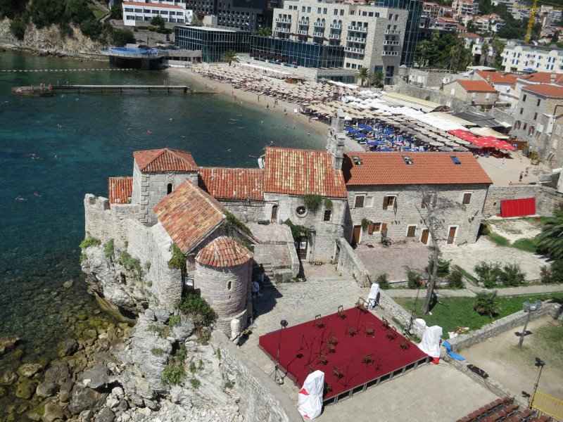 Budva: Sv. Marija, Sv. Sava und Strand Mogren (2014)