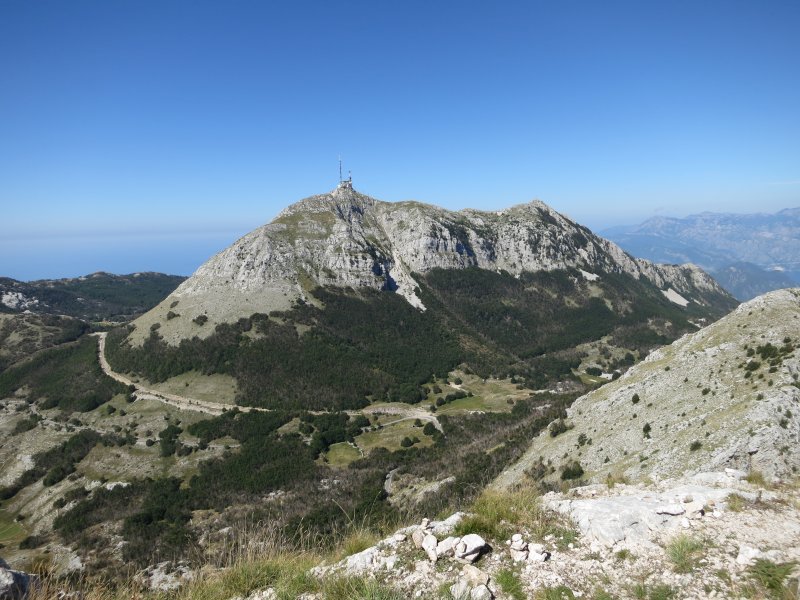 Lovćen: Blick zum Berg Štirovnik (2014)