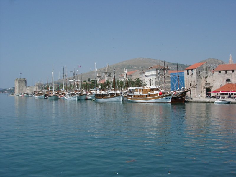 Trogir: Uferpromenade und Marina (2003)